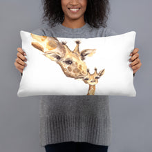 Load image into Gallery viewer, Mother and Baby Giraffe Pillow