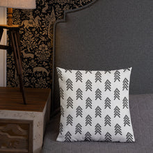 Load image into Gallery viewer, Tribal Arrow Design (black on white) Pillow #8