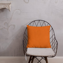 Load image into Gallery viewer, Orange Print Pillow #10
