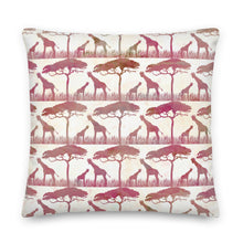 Load image into Gallery viewer, Giraffe Watercolor Children's Pillow