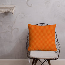 Load image into Gallery viewer, Orange Print Pillow #10