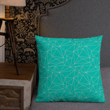Load image into Gallery viewer, Teal Galaxy Pillow