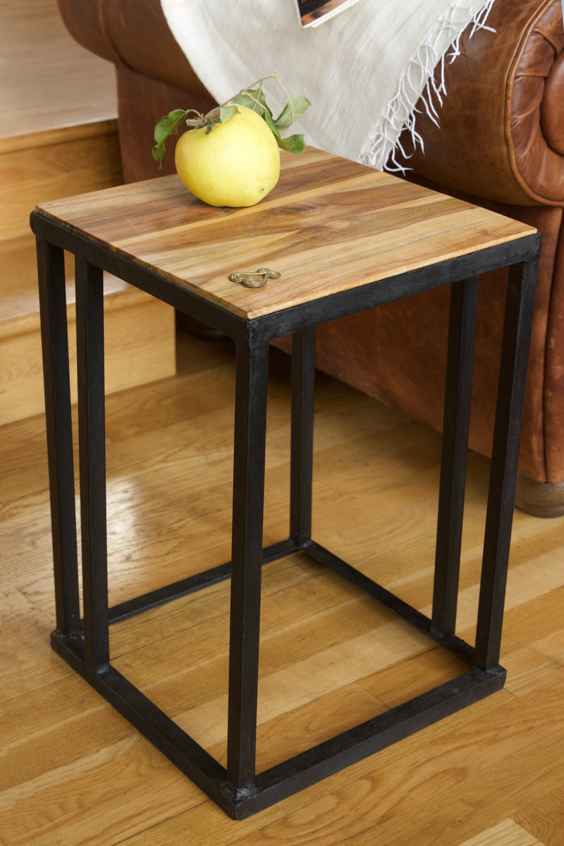 Ghanian Teak & Metal Tables – Anari Decor