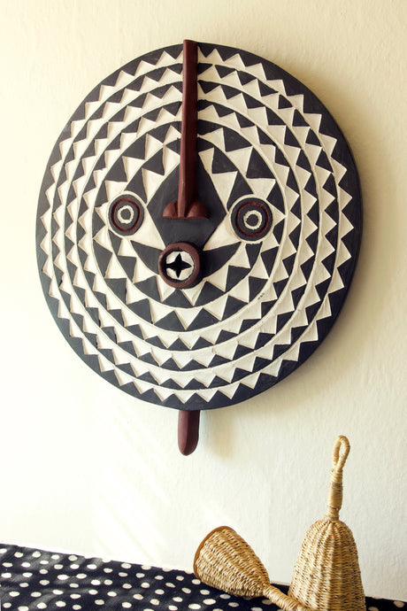 Wooden Sun Mask (Small)