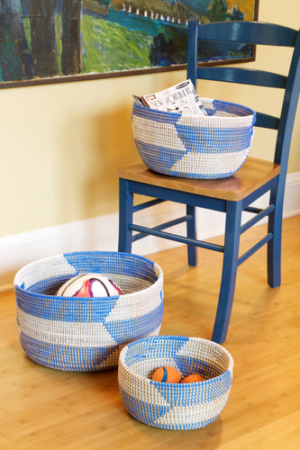 Set of 3 Oval Sewing Baskets