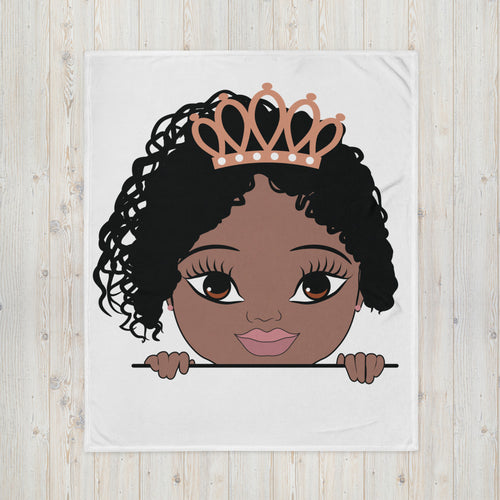Peeping Princess Throw Blanket